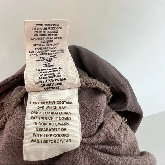 Free People Velvet Bootcut Crop Pants Brown 25 Boho Festival Vintage Romantic - Picture 9 of 9